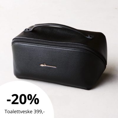 toalettveske svart frid cosmetics praktisk