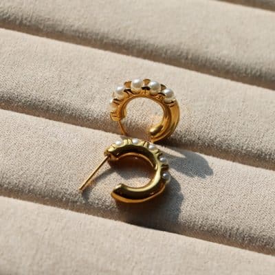 FRID Øredobber - Chunky pearl