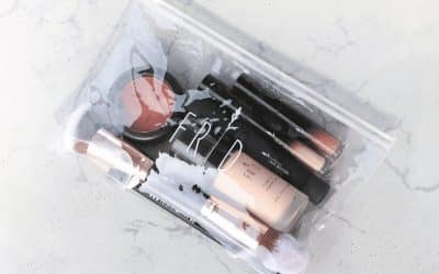 Gjennomsiktig toalettmappe