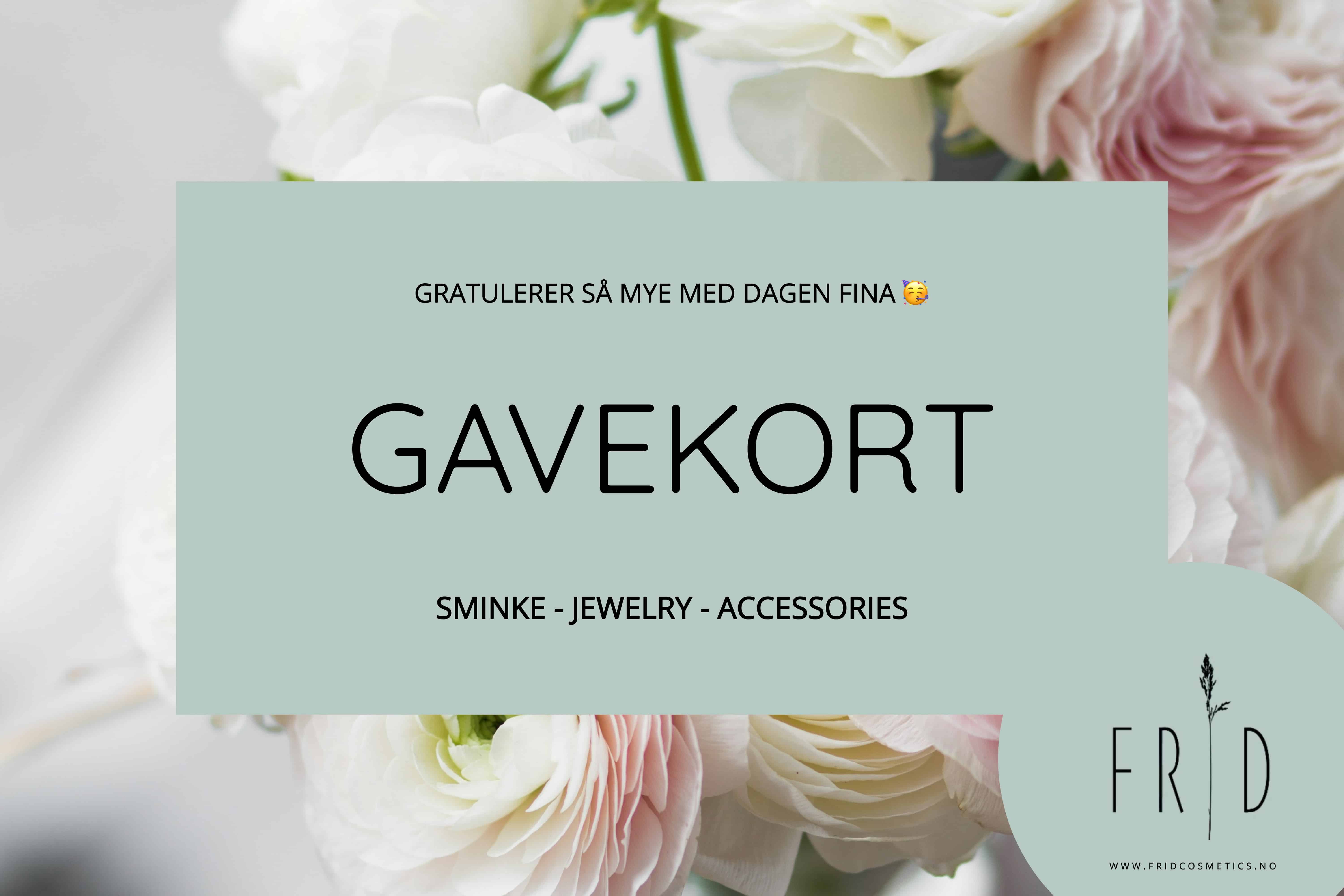 gavekort bursdag - frid cosmetics