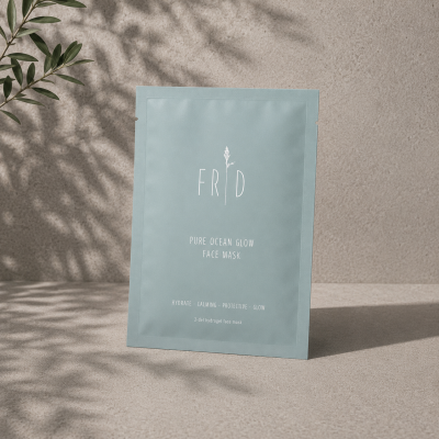 FRID Pure Ocean Glow hydrogel 2 delt ansiktsmaske