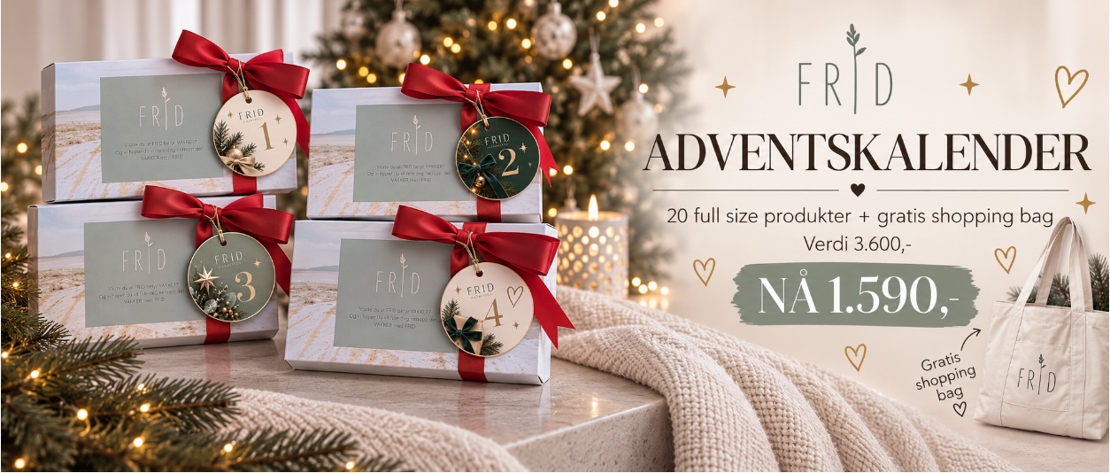 FRID adventskalender sminke hudpleie Jewelry sensitiv hud FRID adventskalender sminke hudpleie Jewelry sensitiv hud